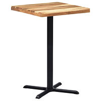 vidaXL Bordsben för cafébord 76x76x107 cm gjutjärn
