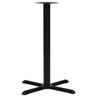 vidaXL Bordsben för cafébord 76x76x107 cm gjutjärn