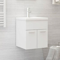 vidaXL Tvättställsskåp vit 41x38,5x46 cm konstruerat trä