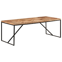 vidaXL Matbord 200x90x76 cm massivt akaciaträ och mangoträ