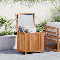 vidaXL Trädgårdslåda 60x50x58 cm massiv teak