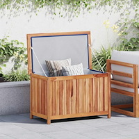 vidaXL Trädgårdslåda 90x50x58 cm massiv teak