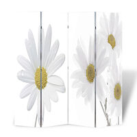 vidaXL Vikbar rumsavdelare 160x170 cm blomma