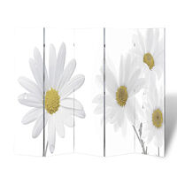 vidaXL Vikbar rumsavdelare 200x170 cm blomma