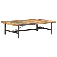 vidaXL Soffbord 142x90x42 cm massivt återvunnet trä