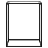 vidaXL Avlastningsbord transparent 60x35x75 cm härdat glas