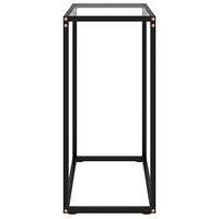 vidaXL Avlastningsbord transparent 60x35x75 cm härdat glas