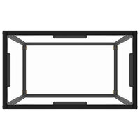 vidaXL Avlastningsbord transparent 60x35x75 cm härdat glas