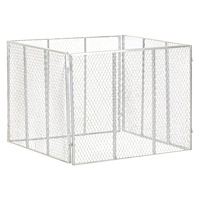 vidaXL Kompost 100x100x77 cm galvaniserat järn