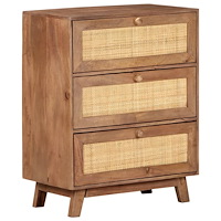 vidaXL Skänk 61x35x76 cm massivt mangoträ