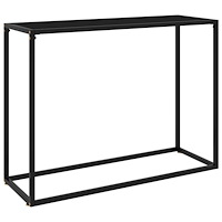 vidaXL Konsolbord svart 100x35x75 cm härdat glas