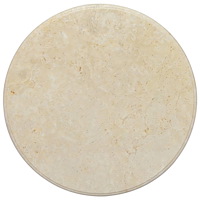 vidaXL Bordsskiva gräddvit Ø60x2,5 cm marmor