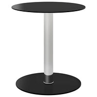 vidaXL Soffbord svart 40 cm härdat glas