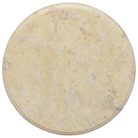 vidaXL Bordsskiva gräddvit Ø40x2,5 cm marmor
