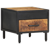 vidaXL Sängbord 40x40x35 cm grovt mangoträ