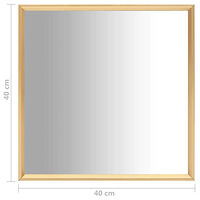 vidaXL Spegel guld 40x40 cm