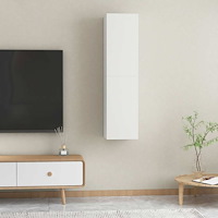 vidaXL Tv-bänkar 2 st vit 30,5x30x60 cm konstruerat trä