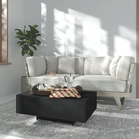 vidaXL Soffbord svart 85x55x31 cm konstruerat trä