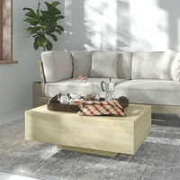 vidaXL Soffbord sonoma-ek 85x55x31 cm konstruerat trä