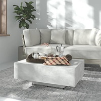 vidaXL Soffbord betonggrå 85x55x31 cm konstruerat trä