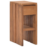 vidaXL Sängbord 20x35x50 cm massiv teak