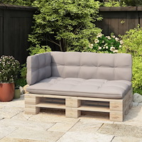 vidaXL Ryggstöd för pallsoffa svart 110 cm järn