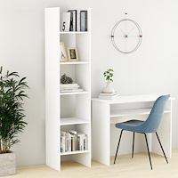 vidaXL Bokhylla vit 40x35x180 cm konstruerat trä