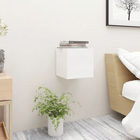 vidaXL Sängbord vit 30,5x30x30 cm konstruerat trä