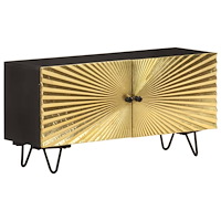 vidaXL TV-bänk 90x30x45 cm massivt mangoträ