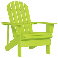 vidaXL Adirondackstol massivt granträ grön