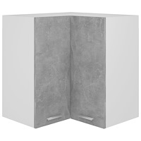 vidaXL Väggskåp hörn “Lyon” betonggrå 57x57x60 cm konstruerat trä