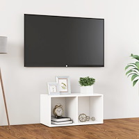 vidaXL Tv-bänk vit 72x35x36,5 cm konstruerat trä