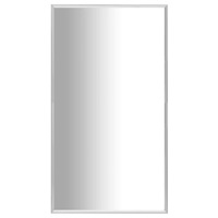 vidaXL Väggspegel 80x60 cm silver