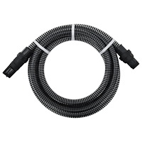 vidaXL Sugslang med kopplingar mässing svart 1" 7 m PVC