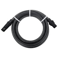 vidaXL Sugslang med kopplingar mässing svart 1" 7 m PVC