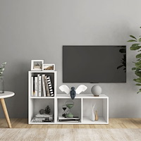 vidaXL TV-skåp 2 delar vit 72x35x36,5 cm konstruerat trä