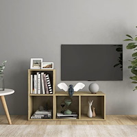 vidaXL TV-skåp 2 st sonoma-ek 72x35x36,5 cm konstruerat trä