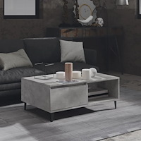 vidaXL Soffbord betonggrå 90x60x35 cm konstruerat trä
