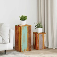 vidaXL Växtställ 2 st massivt återvunnet trä