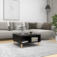 vidaXL Soffbord svart 60x60x30 cm konstruerat trä
