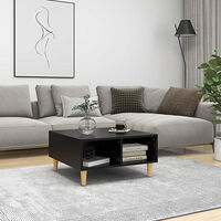 vidaXL Soffbord svart 60x60x30 cm konstruerat trä