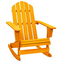 vidaXL Gungstol adirondack massivt granträ orange