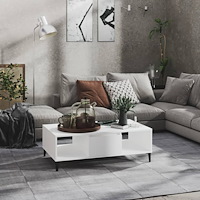 vidaXL Soffbord vit 103,5x60x35 cm konstruerat trä