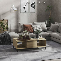 vidaXL Soffbord sonoma-ek 103,5x60x35 cm konstruerat trä