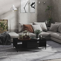 vidaXL Soffbord svart högglans 103,5x60x35 cm konstruerat trä