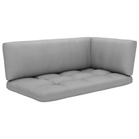 vidaXL Pallsoffa 2-sits med dynor honungsbrun impregnerad furu