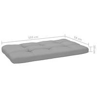 vidaXL Pallsoffa 2-sits med dynor honungsbrun impregnerad furu