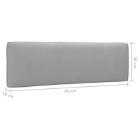 vidaXL Pallsoffa 2-sits med dynor honungsbrun impregnerad furu