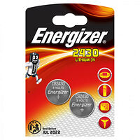 ENERGIZER Batteri CR2430 Lithium 2-pack