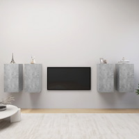 vidaXL TV-skåp 4 delar betonggrå 30,5x30x60 cm konstruerat trä